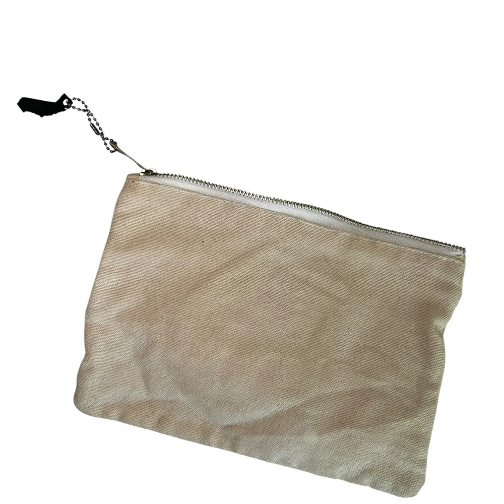 California Canvas Makeup Pouch Zip Up